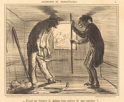 Il faut me trouver... trois pièces... - Honoré Daumier