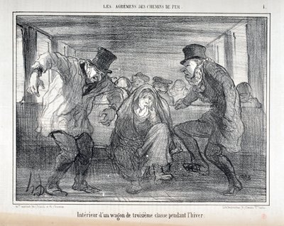Illustration pour la série "Les Agréments des Chemins de fer" - Honoré Daumier