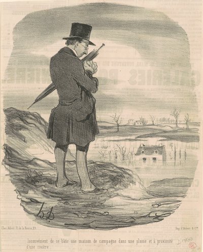 Inconvénient de se bâtir une maison de campagne ... - Honoré Daumier
