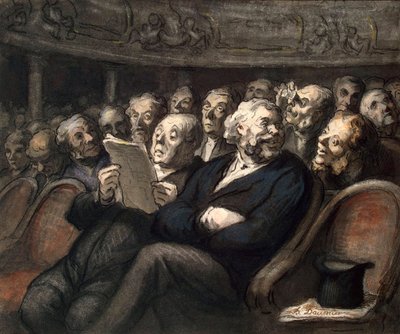 Entracte à la Comédie-Française, 1858 - Honoré Daumier