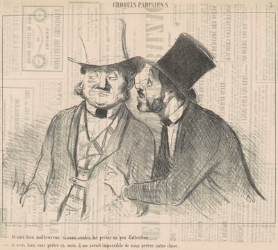 Je suis bien malheureux, si vous voulez ... - Honoré Daumier