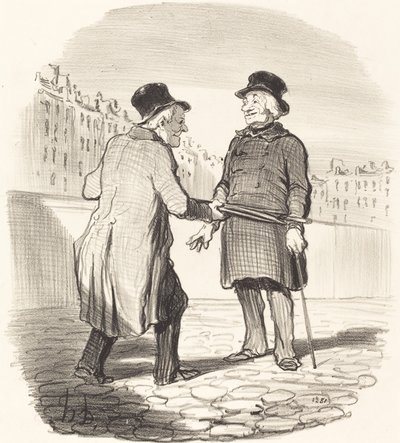 Je vous arrête, mauvais sujet... - Honoré Daumier