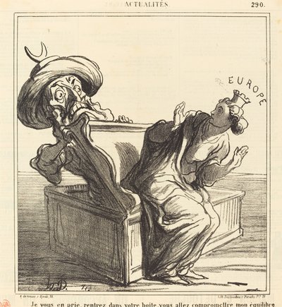 Je vous en prie, rentrez dans votre boîte... - Honoré Daumier