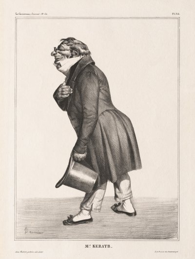 La Caricature, Pl. 314, Comte de Keratry - Honoré Daumier