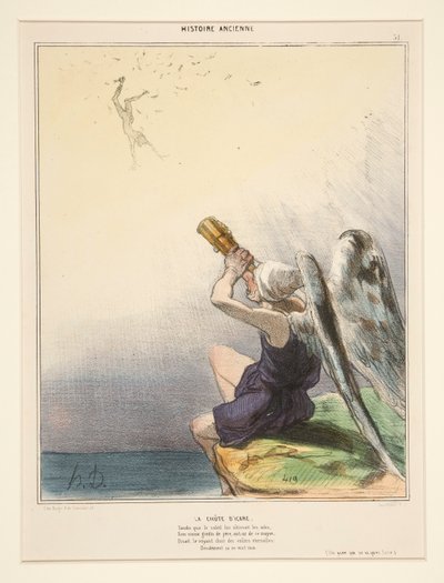 La Chute - Honoré Daumier