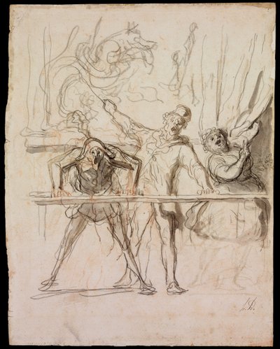 La Parade - Honoré Daumier