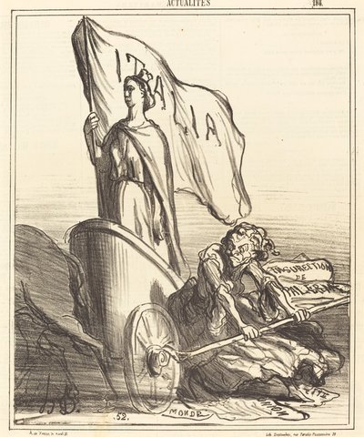 La Presse réactionnaire cherchant en vain - Honoré Daumier