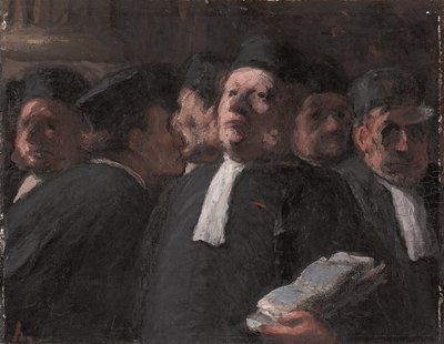 La Salle des Pas-perdus au Palais de Justice - Honoré Daumier