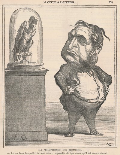 La Tristesse de Rouher - Honoré Daumier