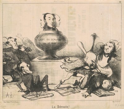 La déroute! - Honoré Daumier