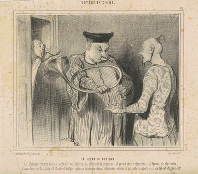 La leçon de musique - Honoré Daumier