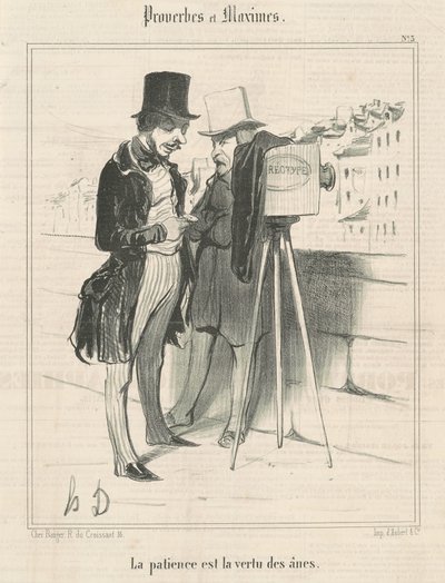 La patience est la vertu des ânes - Honoré Daumier
