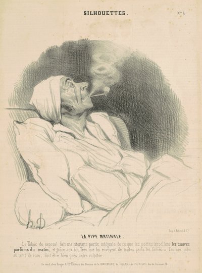 La pipe matinale - Honoré Daumier
