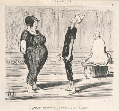 La planche démontrée par le précepte - Honoré Daumier