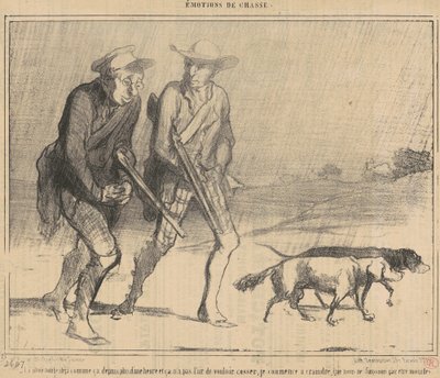 La pluie tombe déjà comme ça depuis - Honoré Daumier