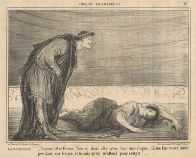 La princesse - Honoré Daumier