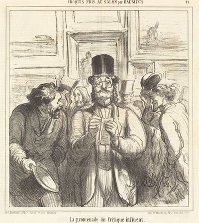 La promenade du critique influent - Honoré Daumier