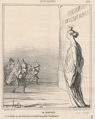 La rentrée - Honoré Daumier
