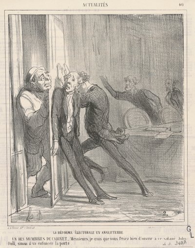 La réforme électorale en Angleterre - Honoré Daumier