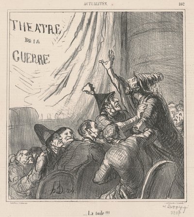 La toile - Honoré Daumier