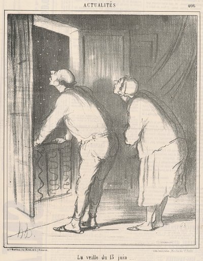 La veille du 13 Juin - Honoré Daumier
