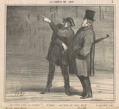 La voyez-vous la comète - Honoré Daumier