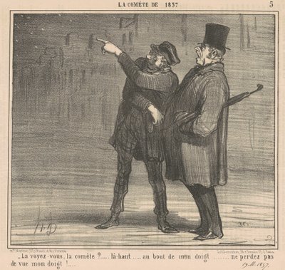 La voyez-vous la comète là-haut - Honoré Daumier