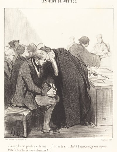 Laissez dire un peu de mal de vous... - Honoré Daumier