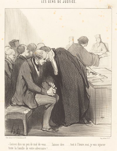Laissez dire un peu de mal de vous... - Honoré Daumier