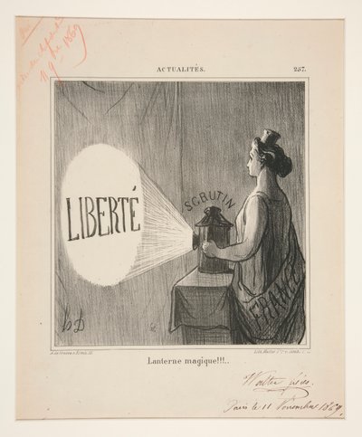 Lanterne magique!!!, #257 des Actualités - Honoré Daumier