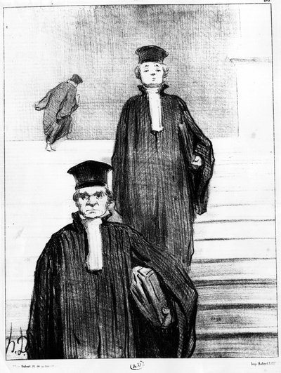 Avocats, caricature par Honoré Daumier (1808-1879). Charivari - Honoré Daumier