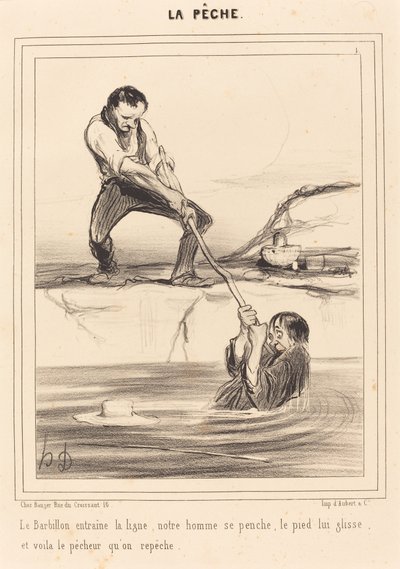 Le Barbillon entraîne... - Honoré Daumier