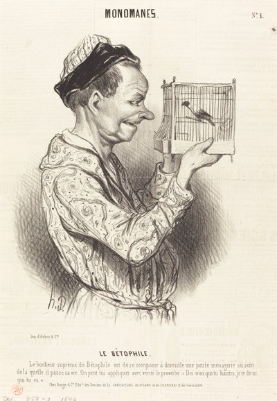 Le Bétophile - Honoré Daumier