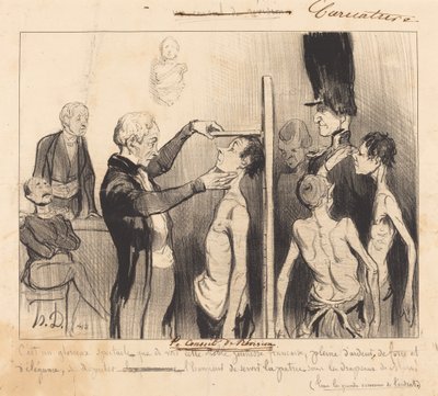 Le Conseil de révision - Honoré Daumier