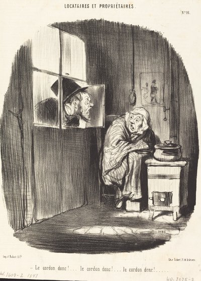 Le Cordon donc!... - Honoré Daumier
