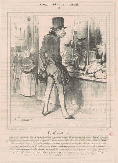 Le Crocodile - Honoré Daumier