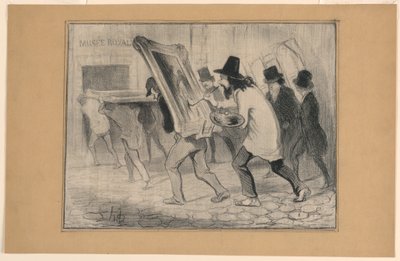 Le Dernier Jour de la Réception des Tableaux, de Charivari - Honoré Daumier