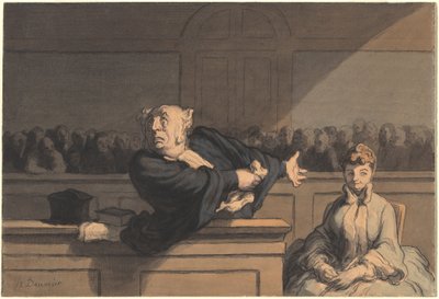 Le Défenseur - Honoré Daumier