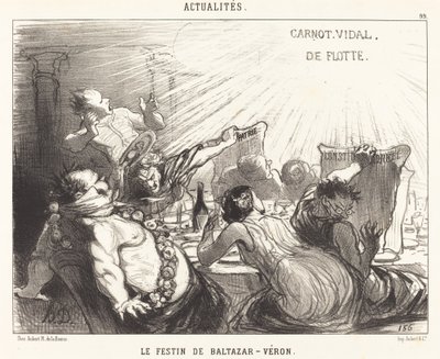 Le Festin de Baltazar - Honoré Daumier