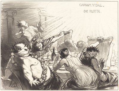 Le Festin de Baltazar-Véron - Honoré Daumier