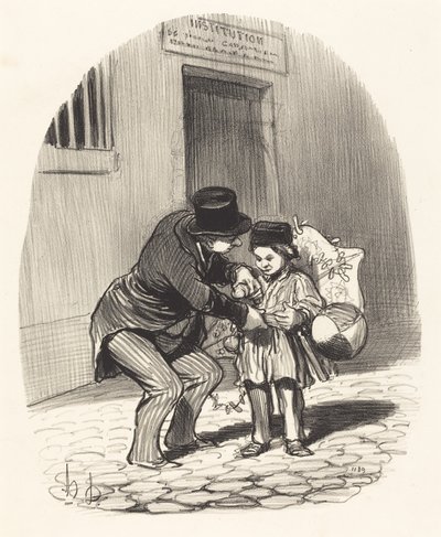 Le Jour de sortie - Honoré Daumier