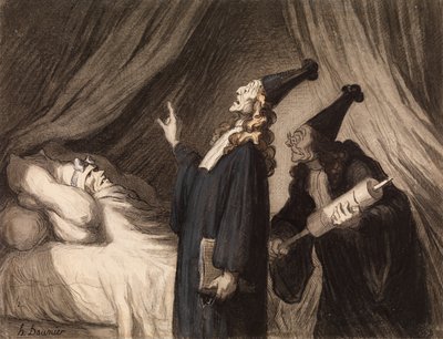 Le Malade Imaginaire, vers 1850 - Honoré Daumier