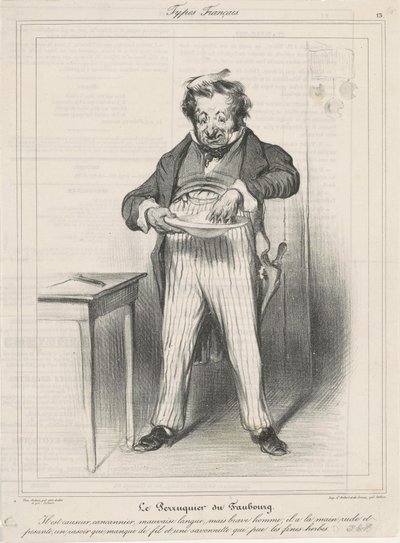Le Perruquier du Faubourg - Honoré Daumier