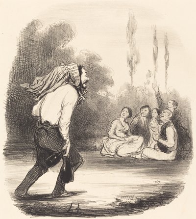 Le plus farceur de la société - Honoré Daumier