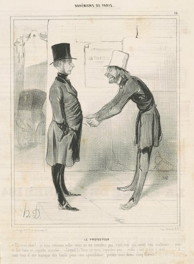 Le Protecteur - Honoré Daumier