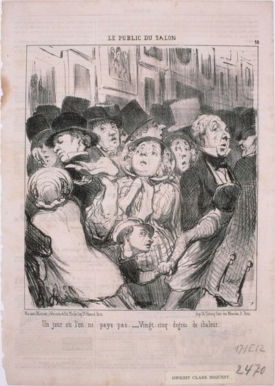 Le Public du Salon - Honoré Daumier