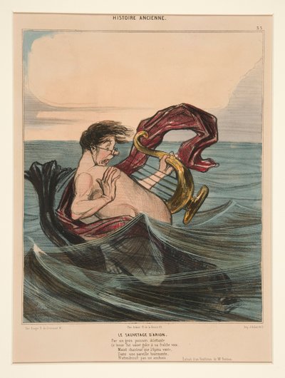 Le sauvetage - Honoré Daumier