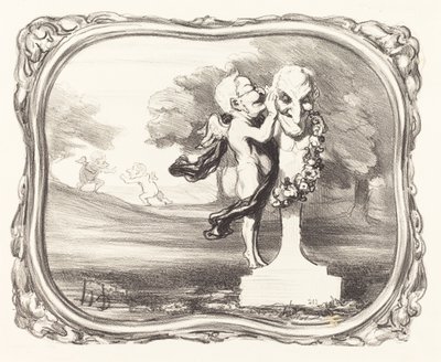 Le secret confié au dieu faune - Honoré Daumier