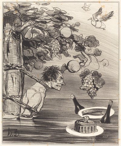 Le supplice de Tantale - Honoré Daumier
