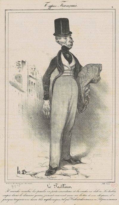 Le Tailleur - Honoré Daumier